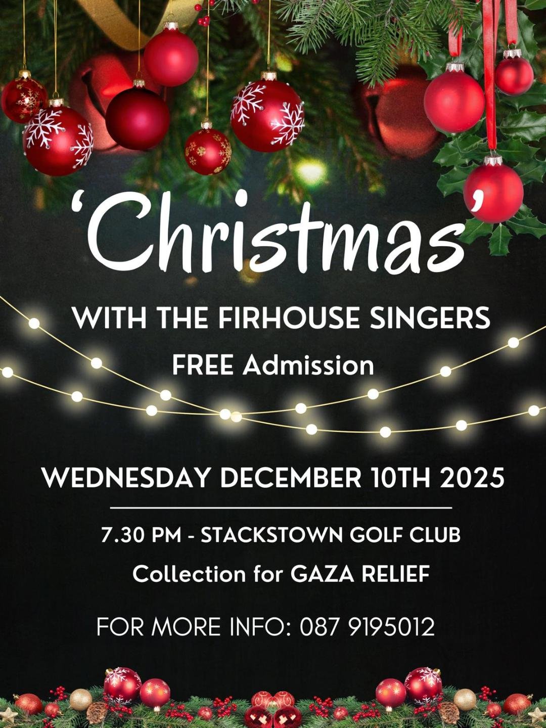 Collection for Gaza Relief at Stackstown Golf Course